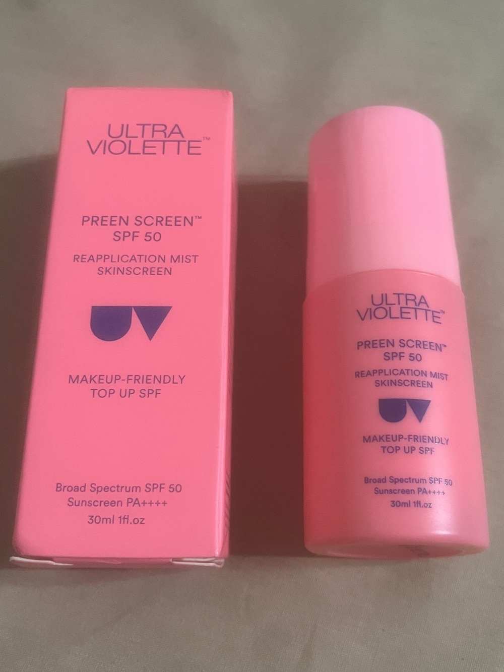 Ultra Violette NEW Preen Screen SPF 50 1OZ 30ML Made in Australia Exp 11/27